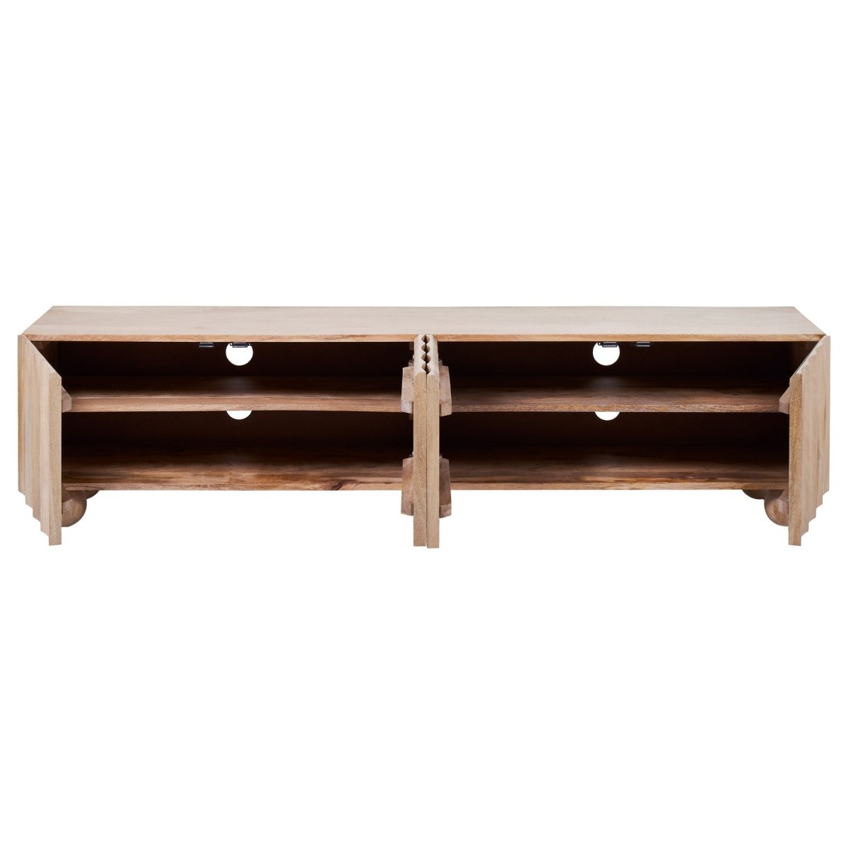Ezra Mango Wood TV Unit - Exclusivia