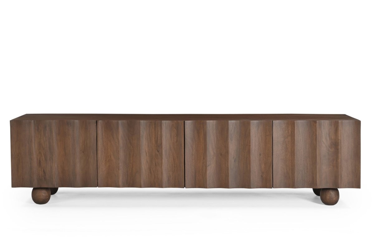 Ezra Mango Wood TV Unit - Exclusivia
