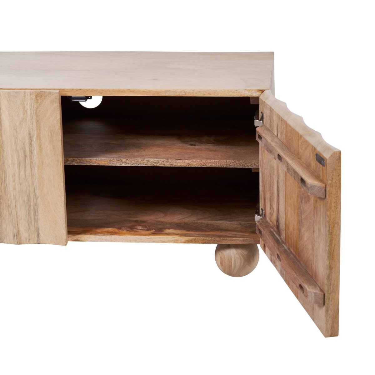 Ezra Mango Wood TV Unit - Exclusivia