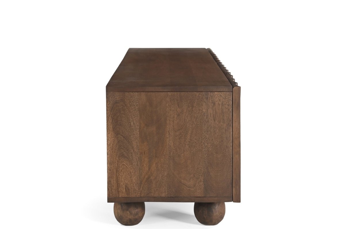 Ezra Mango Wood TV Unit - Exclusivia