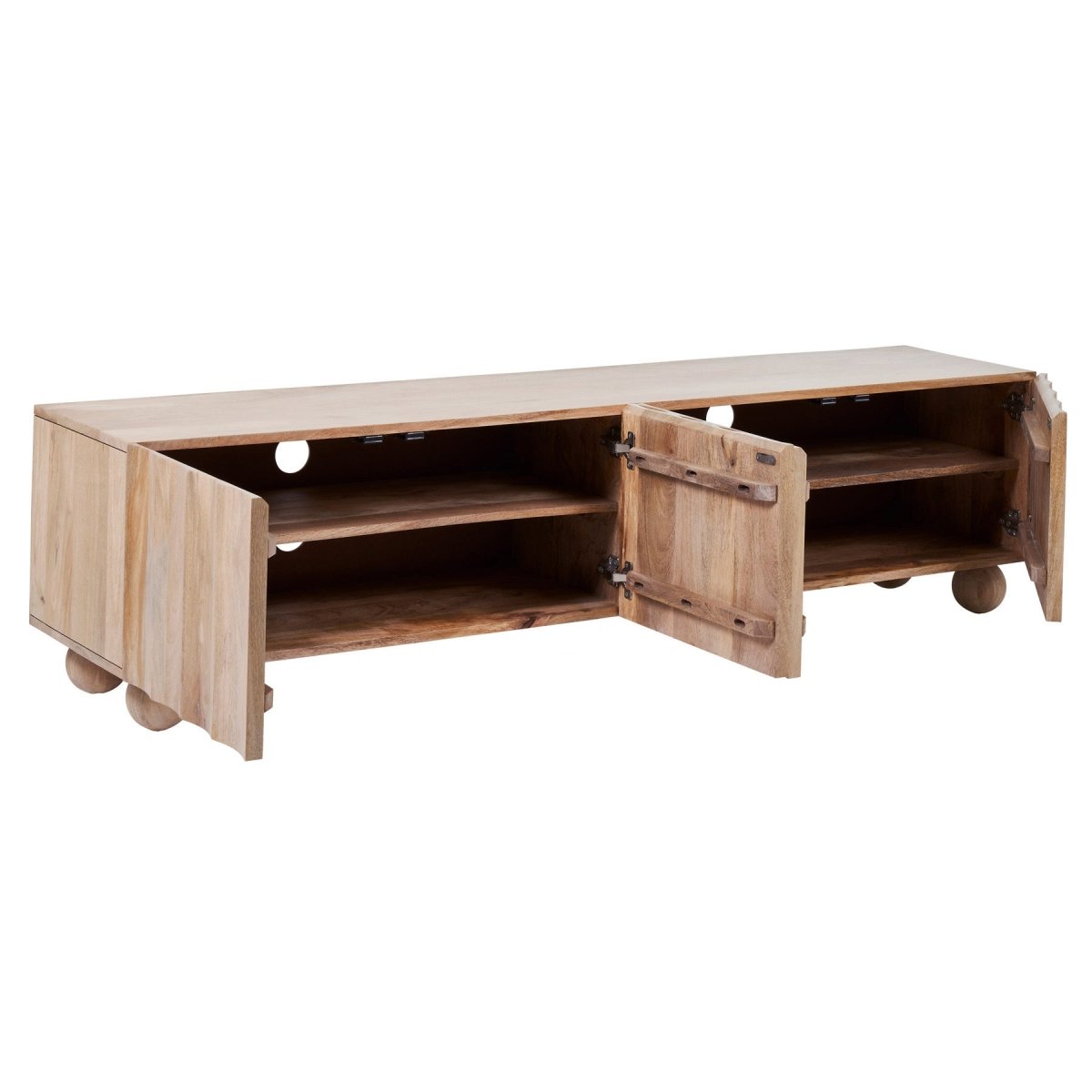 Ezra Mango Wood TV Unit - Exclusivia