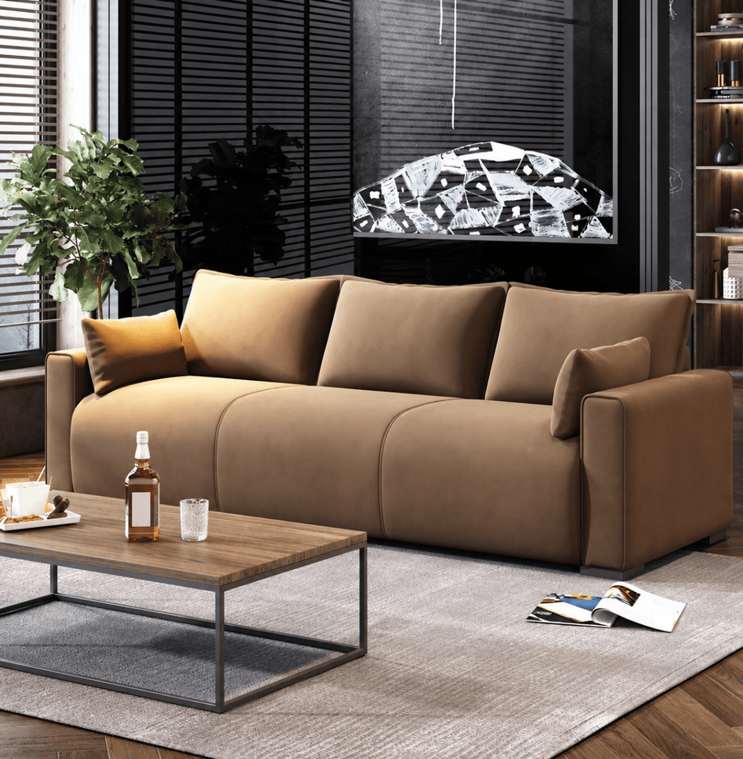 Fenna Modern Leathaire Sofa - Exclusivia