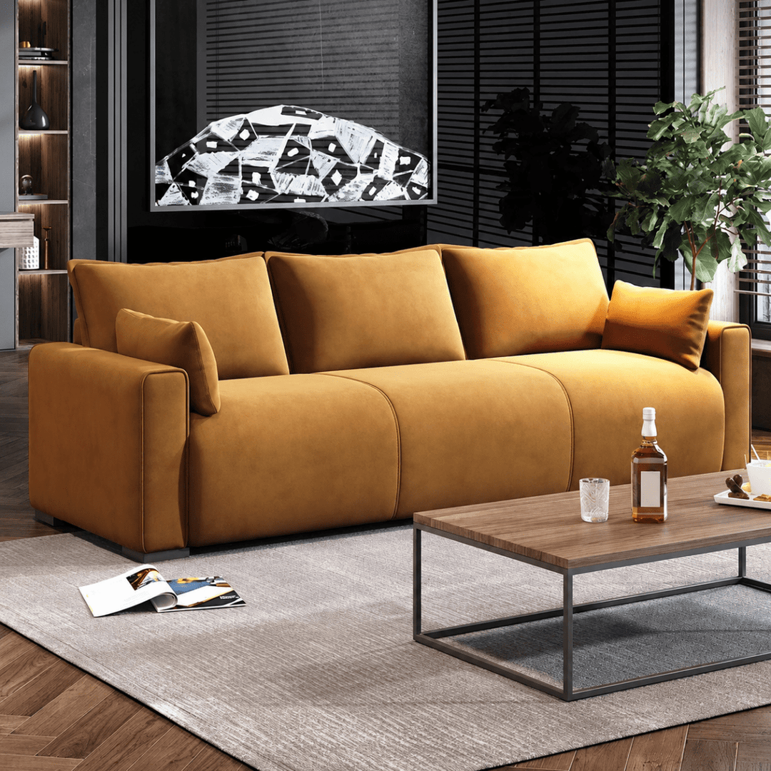 Fenna Modern Leathaire Sofa - Exclusivia