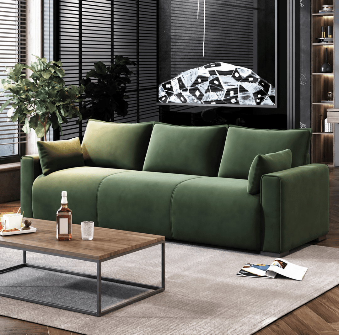Fenna Modern Leathaire Sofa - Exclusivia