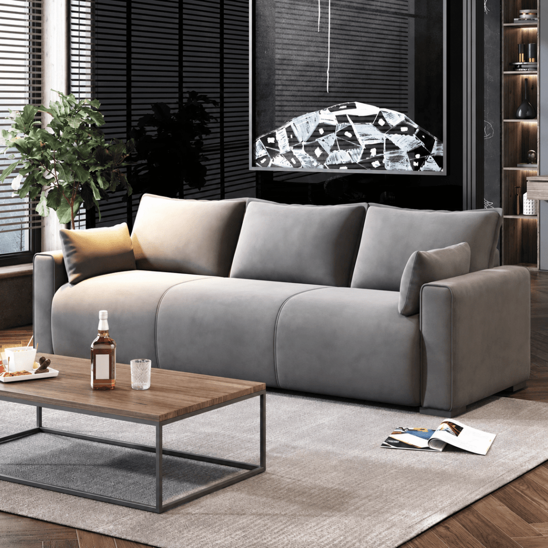 Fenna Modern Leathaire Sofa - Exclusivia