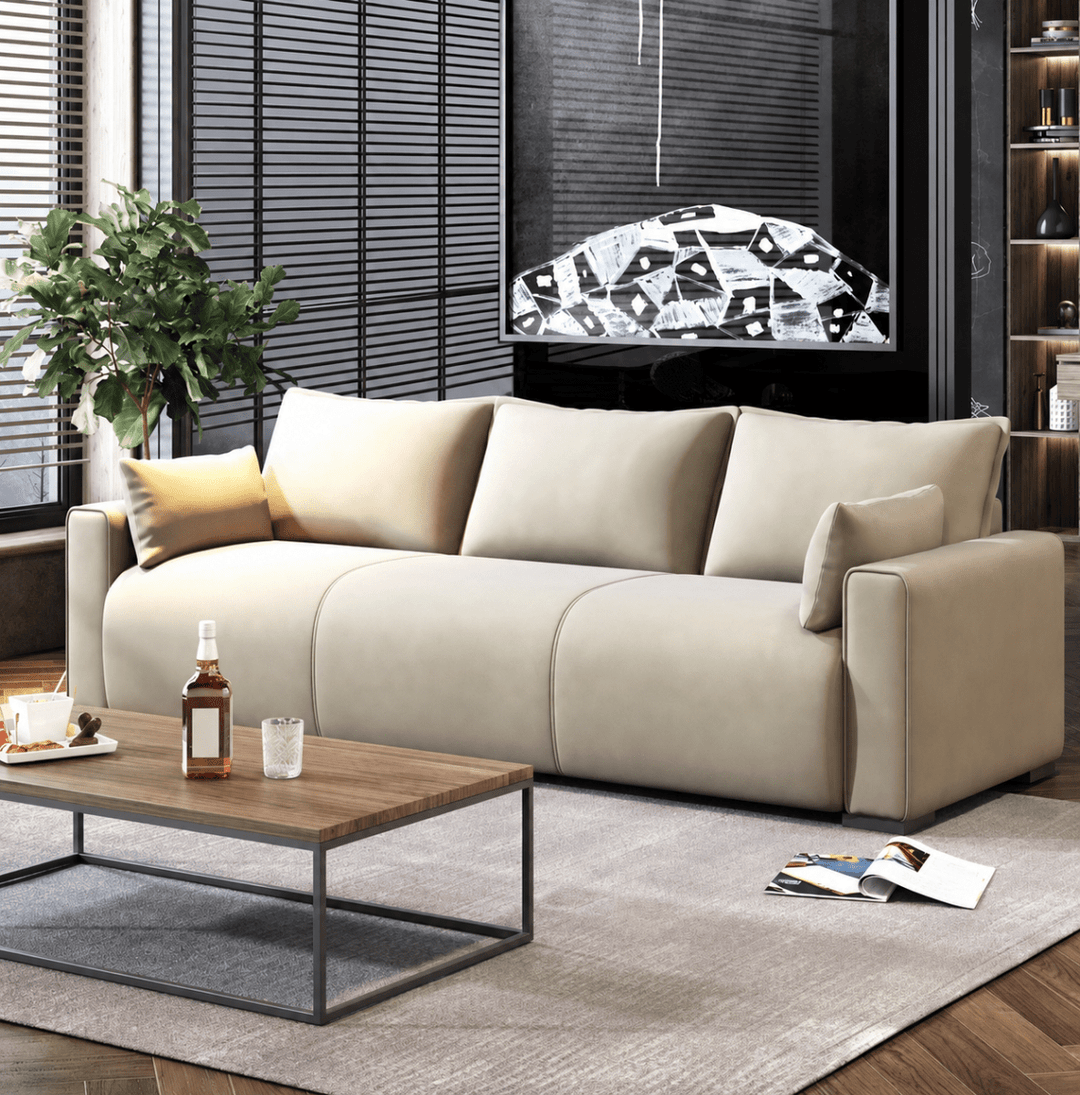 Fenna Modern Leathaire Sofa - Exclusivia