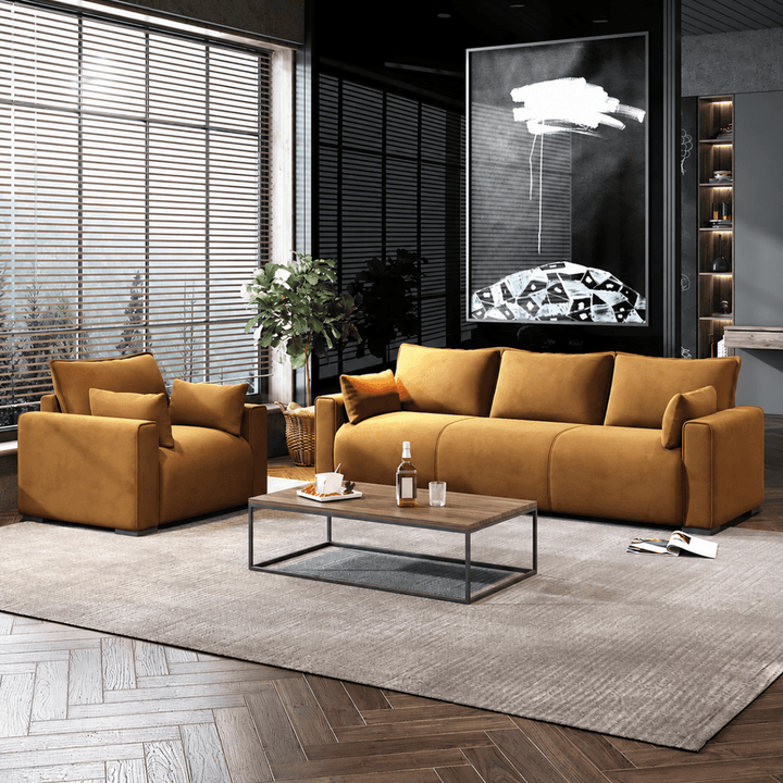 Fenna Modern Leathaire Sofa - Exclusivia