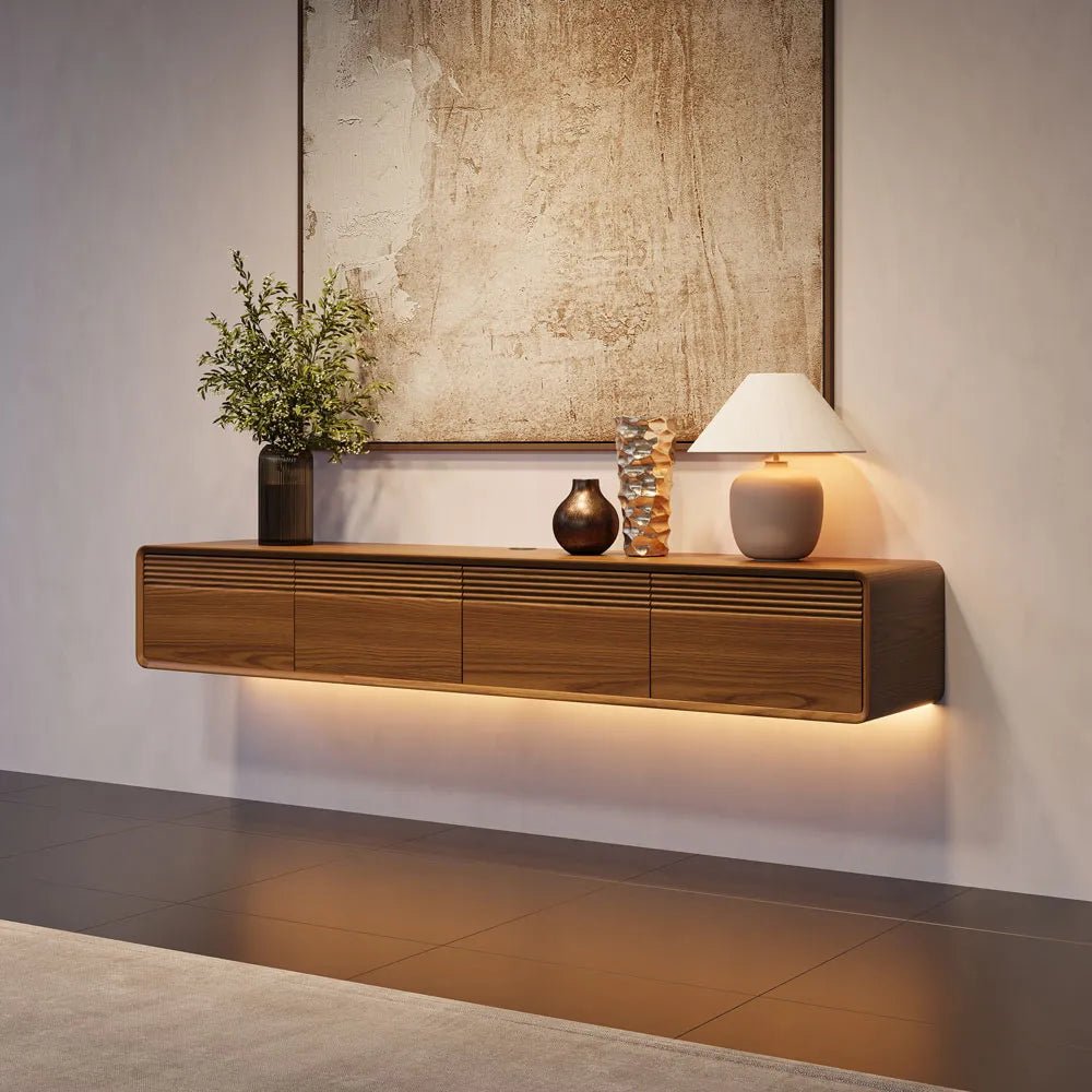 Float 180 cm Mid - Century Floating TV Console - Exclusivia