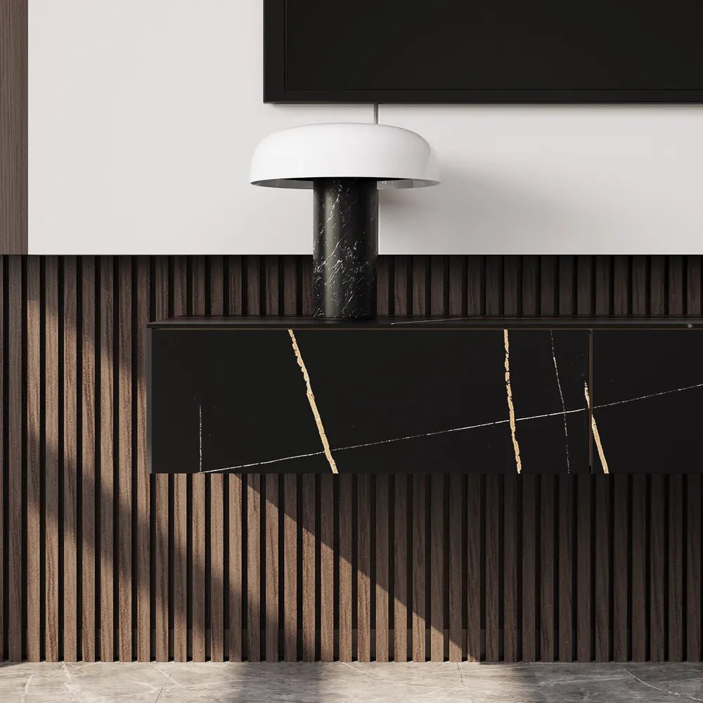 Float 280 cm Modern Sintered Stone Floating TV Console - Exclusivia