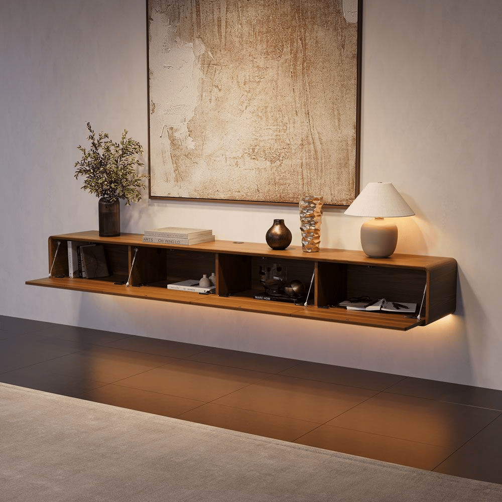 Float Mid - Century Floating TV Console - Exclusivia