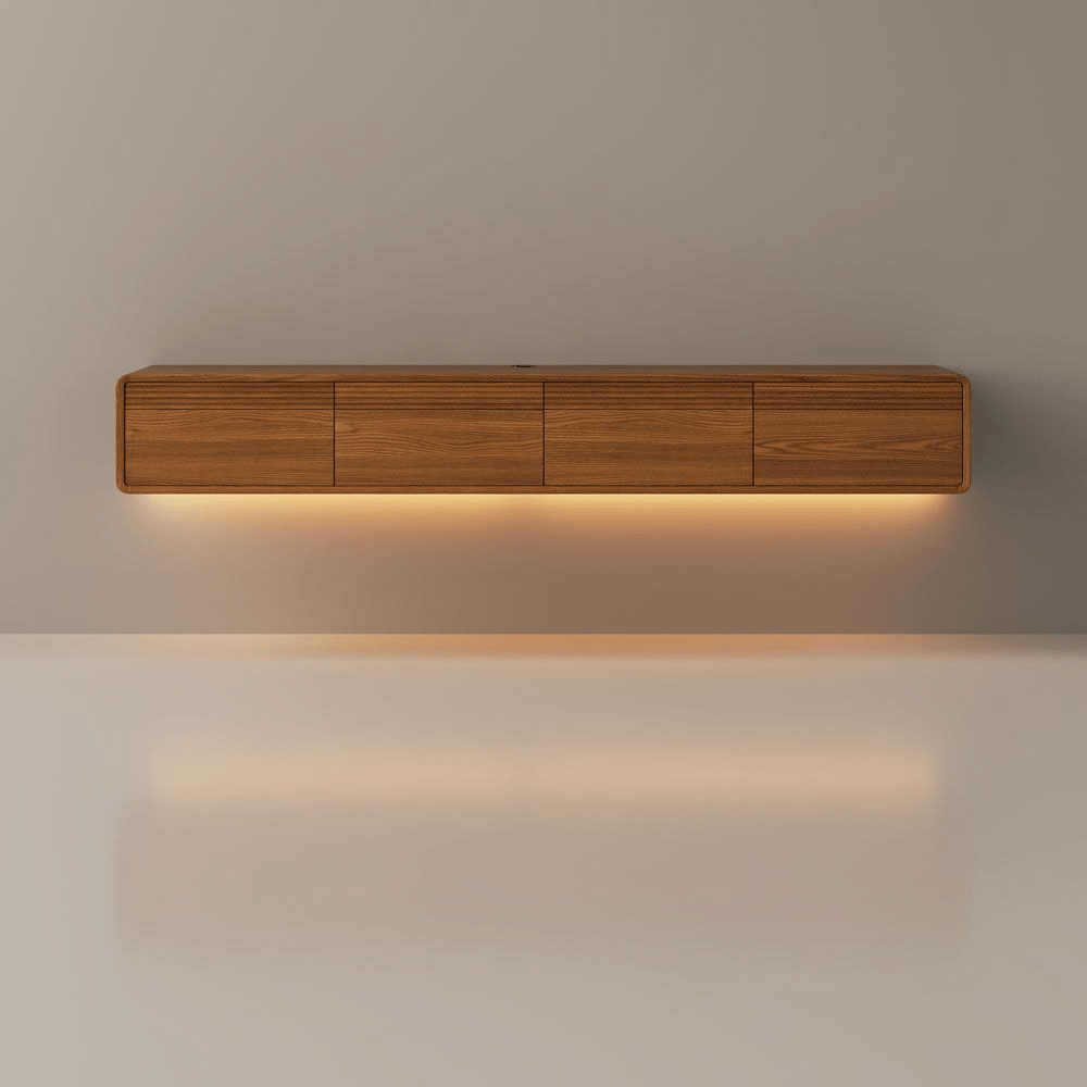 Float Mid - Century Floating TV Console - Exclusivia