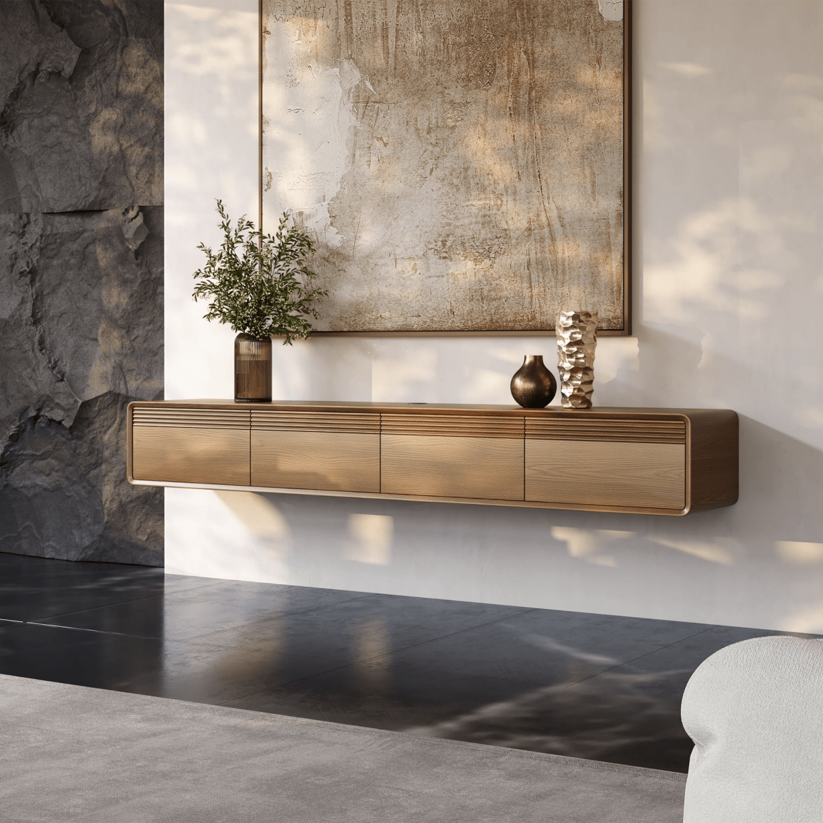 Float Mid - Century Floating TV Console - Exclusivia