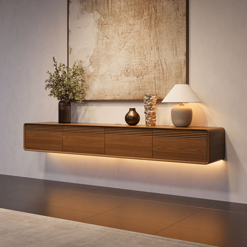 Float Mid - Century Floating TV Console - Exclusivia