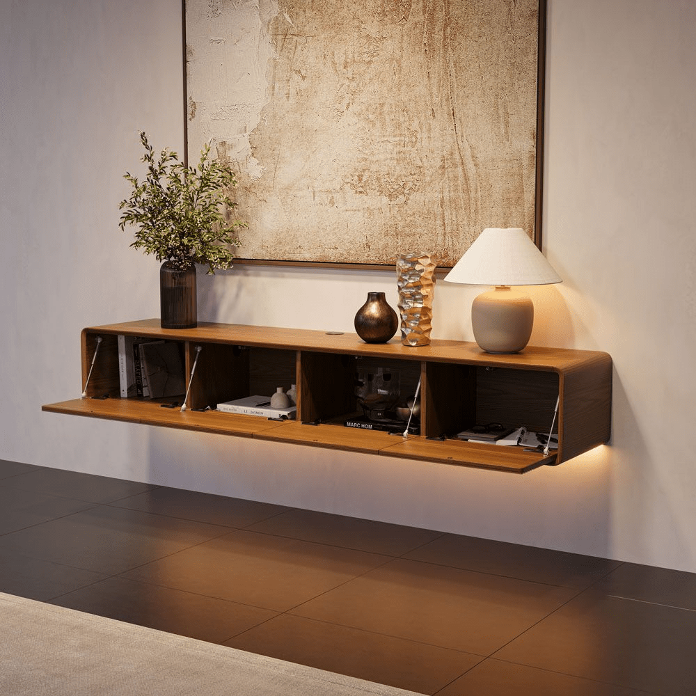 Float Mid - Century Floating TV Console - Exclusivia