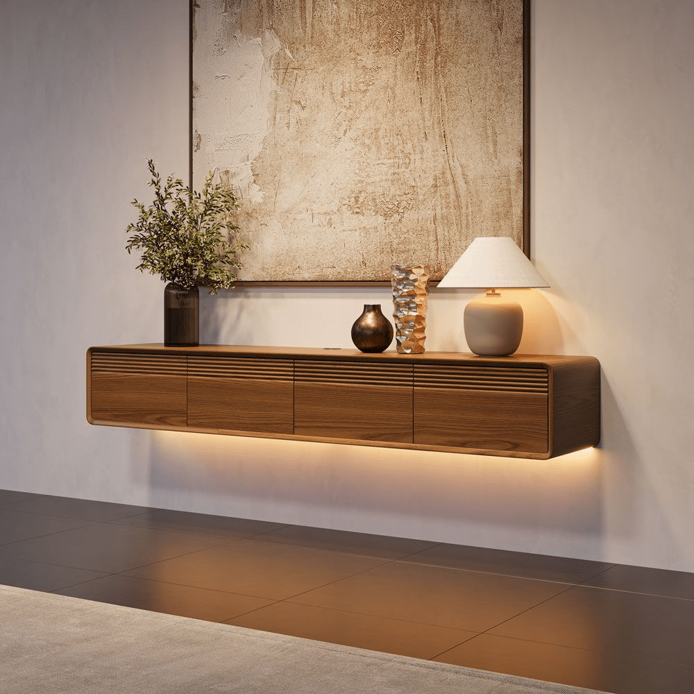 Float Mid - Century Floating TV Console - Exclusivia