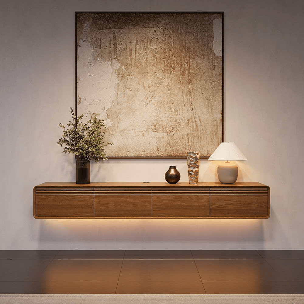 Float Mid - Century Floating TV Console - Exclusivia