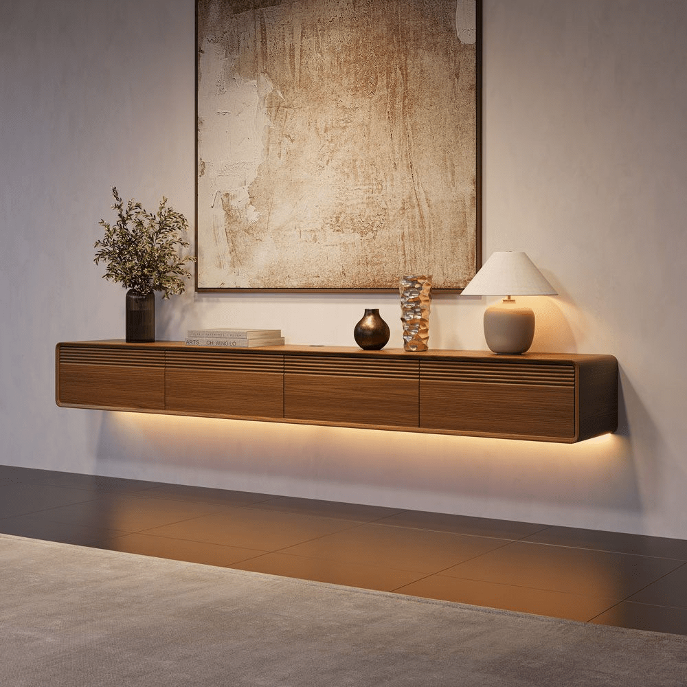 Float Mid - Century Floating TV Console - Exclusivia