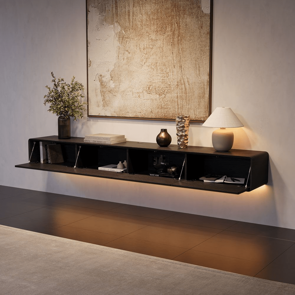 Float Mid - Century Floating TV Console - Exclusivia