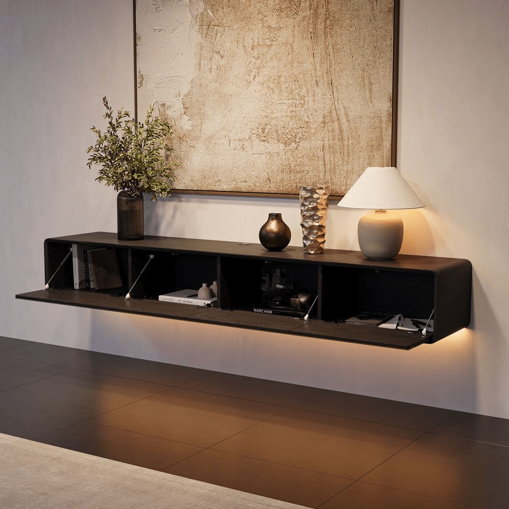 Float Mid - Century Floating TV Console - Exclusivia