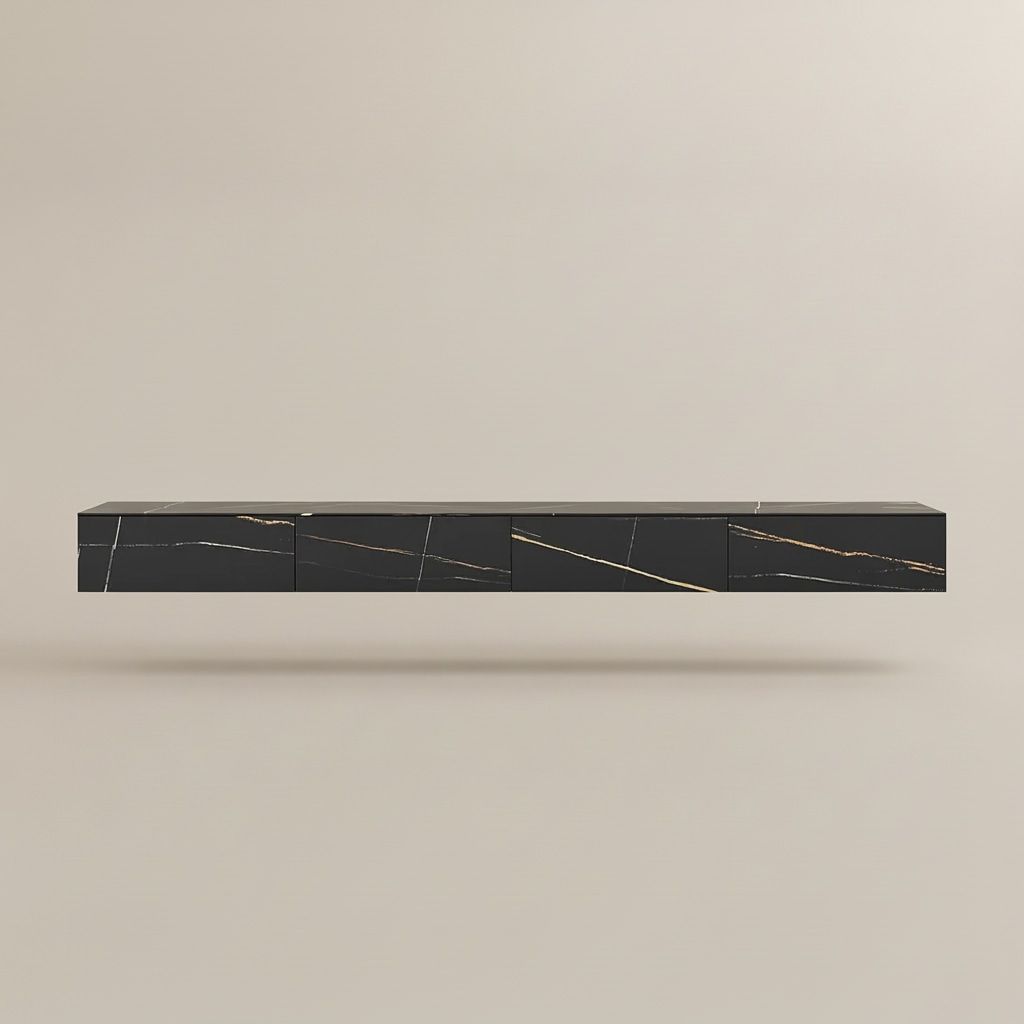Float Modern Sintered Stone Floating TV Console - Exclusivia