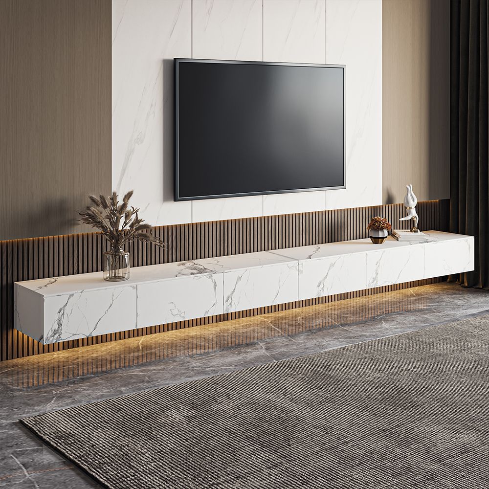Float Modern Sintered Stone Floating TV Console - Exclusivia