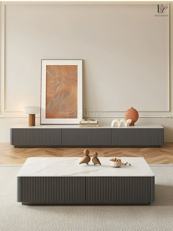 FOLKES Modern TV Console & Coffee Table - Exclusivia