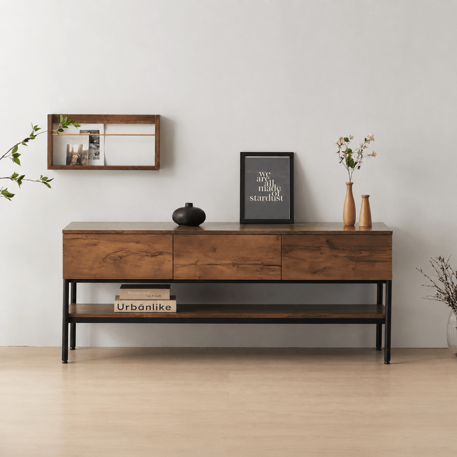 Forge Solid Wood TV Console - Exclusivia