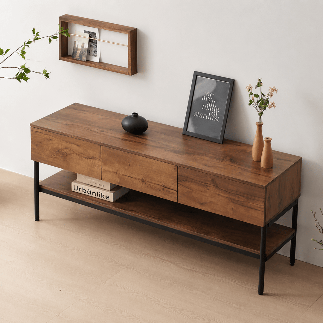 Forge Solid Wood TV Console - Exclusivia