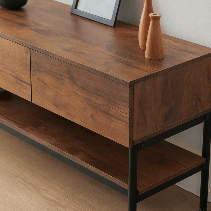 Forge Solid Wood TV Console - Exclusivia