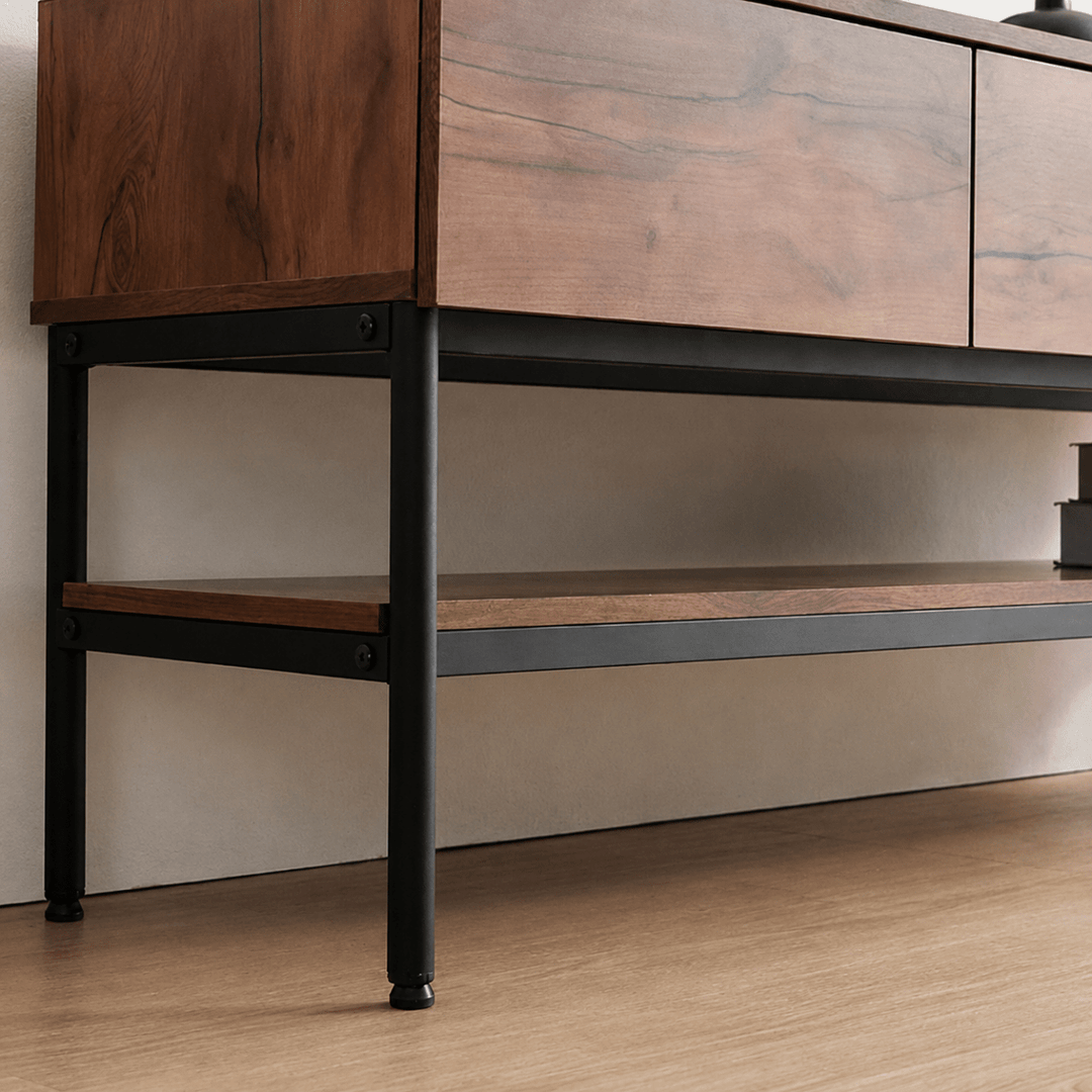 Forge Solid Wood TV Console - Exclusivia