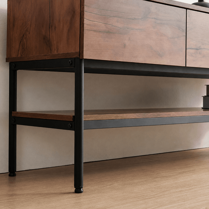 Forge Solid Wood TV Console - Exclusivia