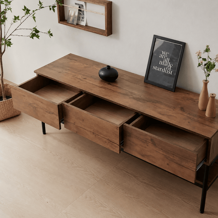 Forge Solid Wood TV Console - Exclusivia
