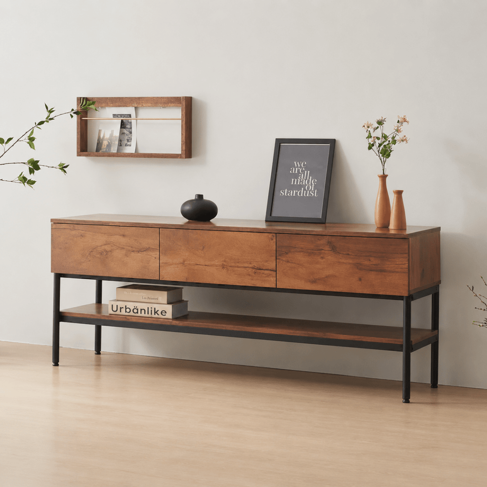 Forge Solid Wood TV Console - Exclusivia