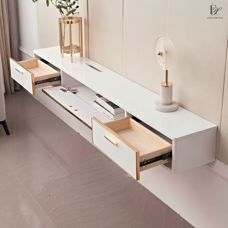 FOSSETT Modern Wall TV Console - Exclusivia