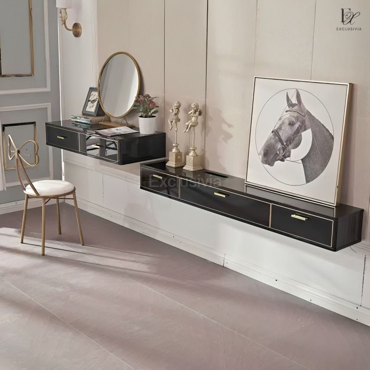 FOSSETT Modern Wall TV Console - Exclusivia