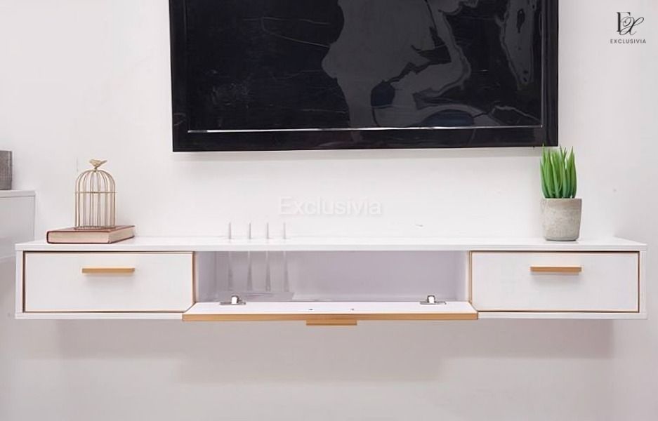 FOSSETT Modern Wall TV Console - Exclusivia