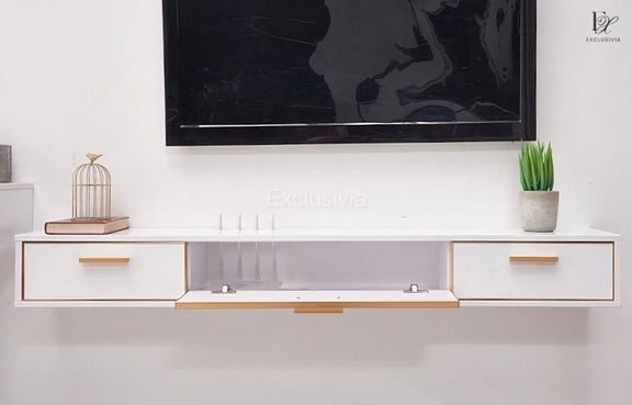 FOSSETT Modern Wall TV Console - Exclusivia