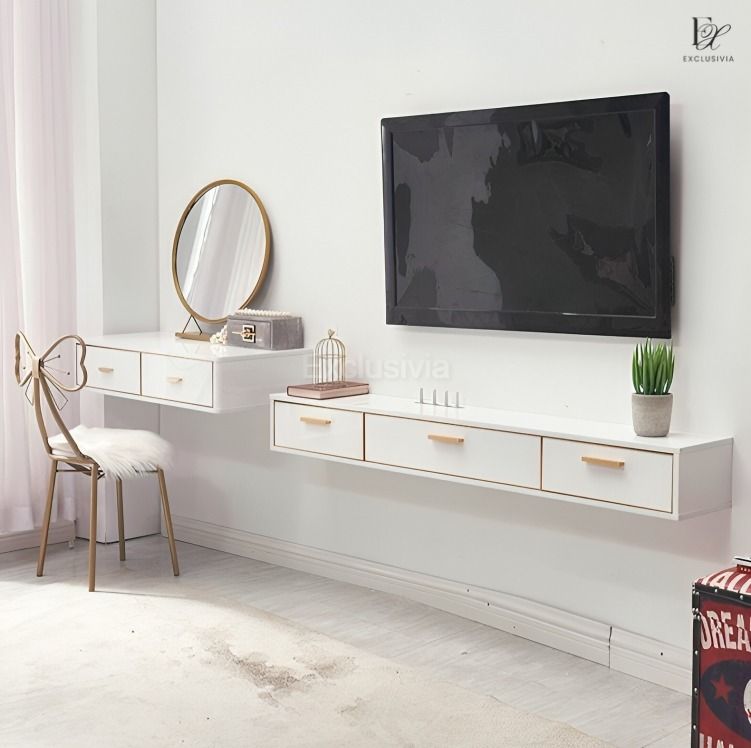 FOSSETT Modern Wall TV Console - Exclusivia