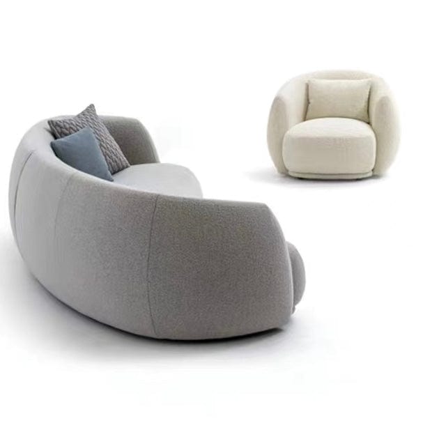Gisla Performance Boucle Curve Sofa - Exclusivia