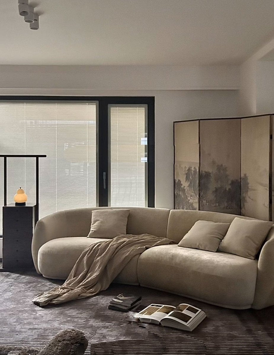Gisla Performance Boucle Curve Sofa - Exclusivia