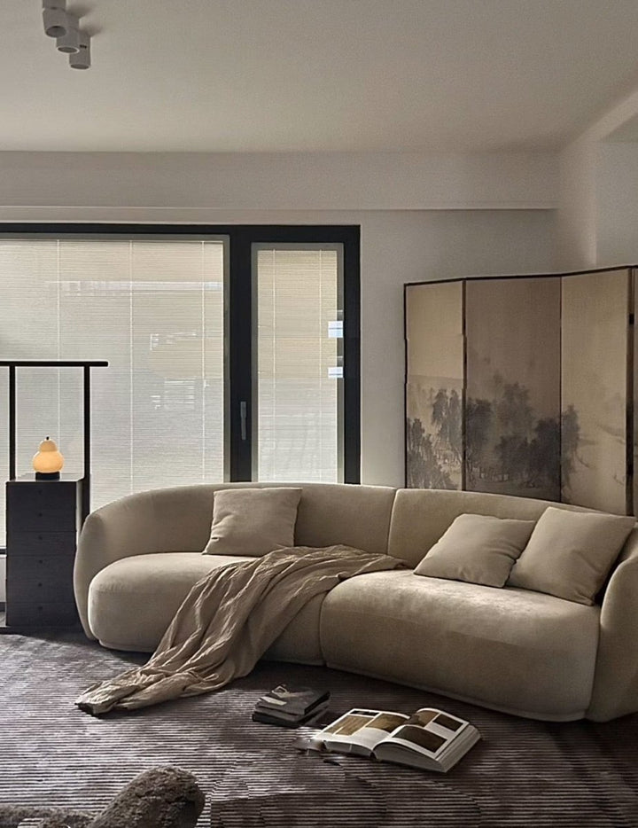 Gisla Performance Boucle Curve Sofa - Exclusivia