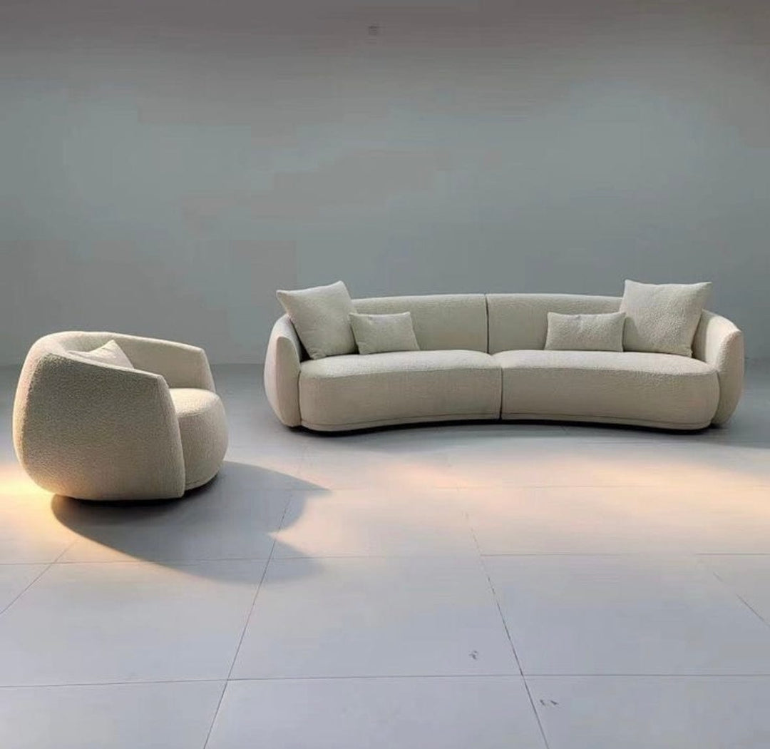 Gisla Performance Boucle Curve Sofa - Exclusivia