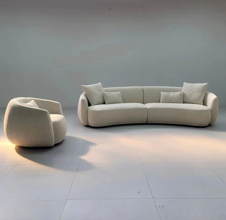 Gisla Performance Boucle Curve Sofa - Exclusivia