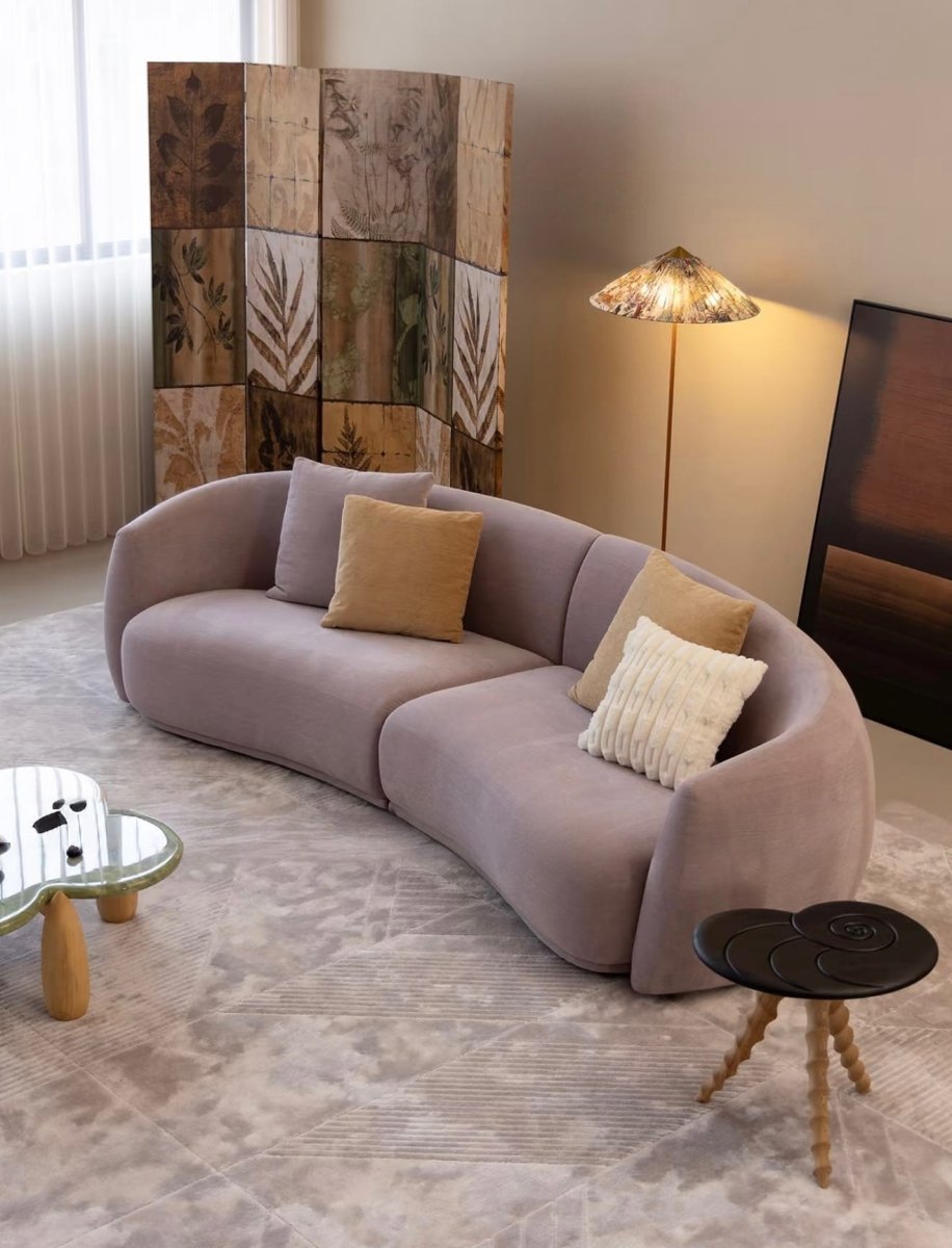 Gisla Performance Boucle Curve Sofa - Exclusivia