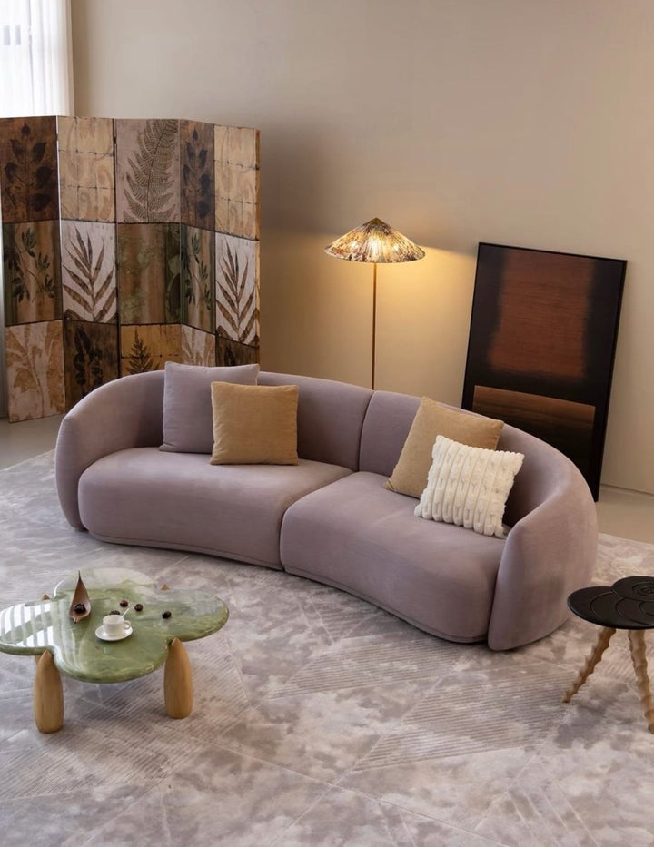 Gisla Performance Boucle Curve Sofa - Exclusivia