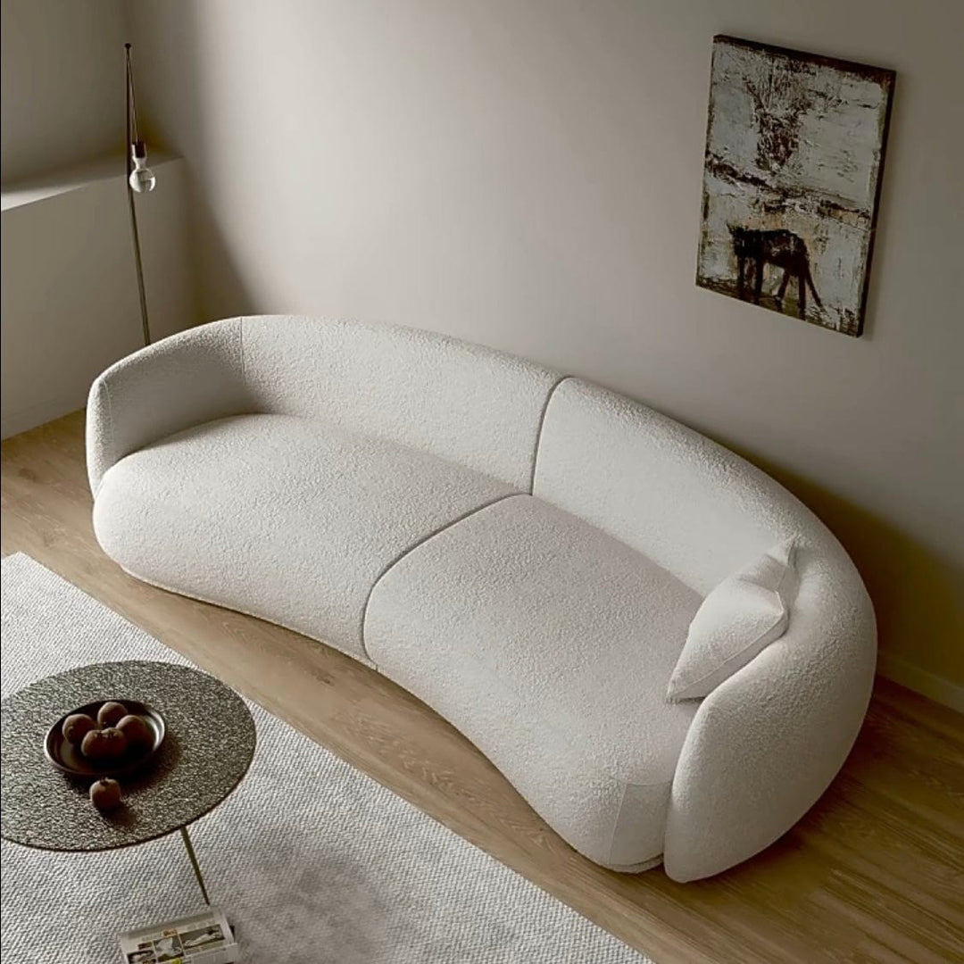 Gisla Performance Boucle Curve Sofa - Exclusivia