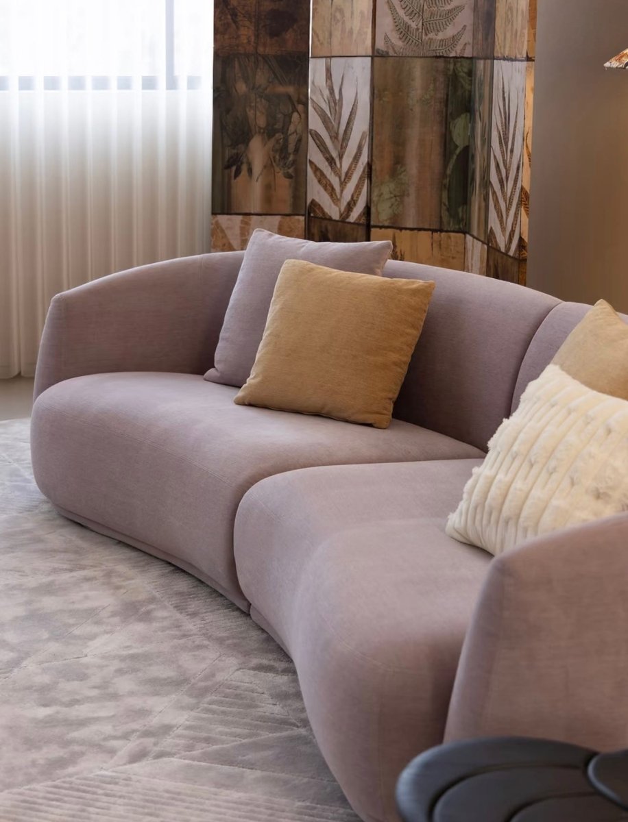 Gisla Performance Boucle Curve Sofa - Exclusivia