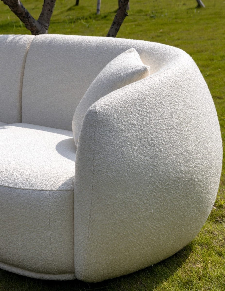 Gisla Performance Boucle Curve Sofa - Exclusivia