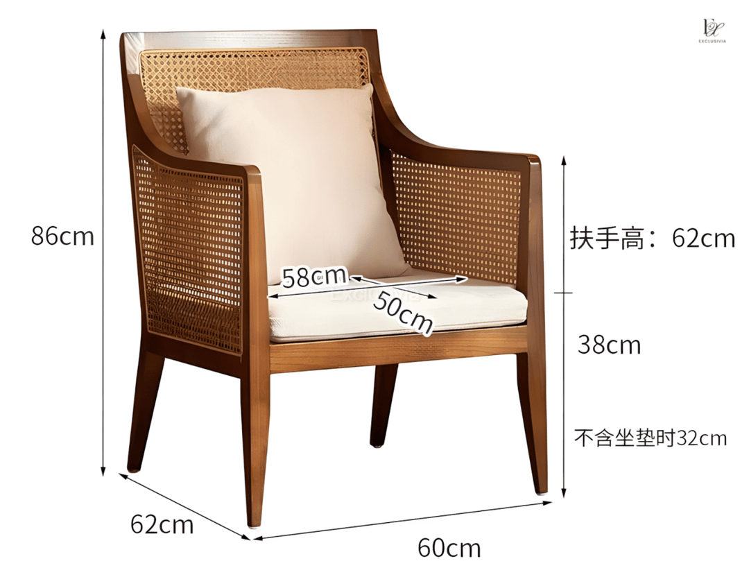 GLOO Rattan wooden chair - Exclusivia