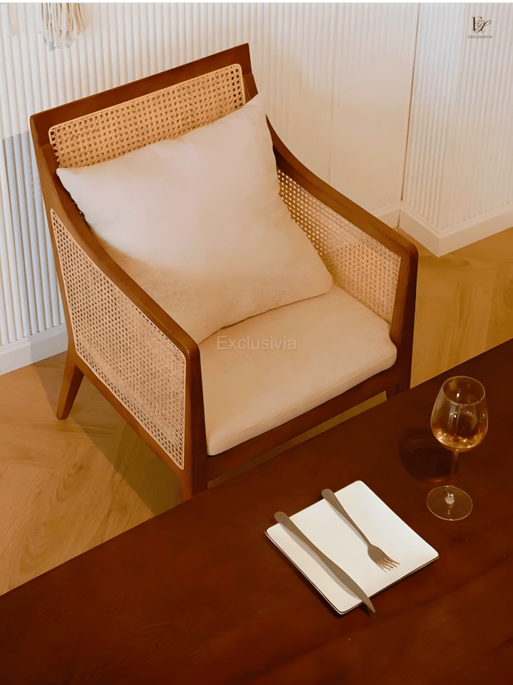 GLOO Rattan wooden chair - Exclusivia